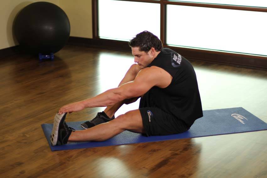 Seated Calf Stretch - Step 1