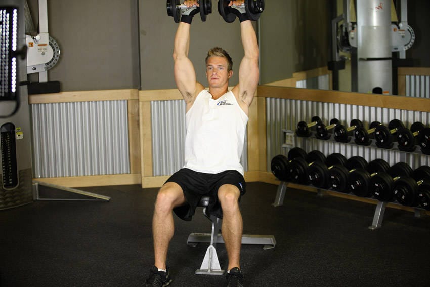 Seated Dumbbell Press - Step 0