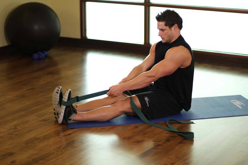 Seated Hamstring and Calf Stretch - Step 1