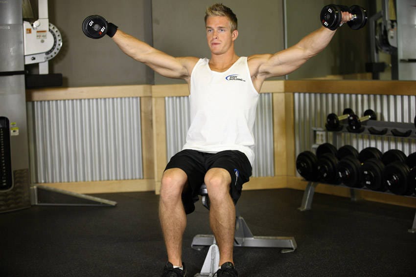 Seated Side Lateral Raise - Step 1