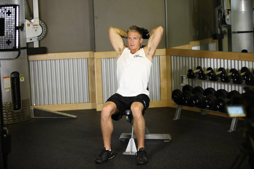 Seated Triceps Press - Step 0