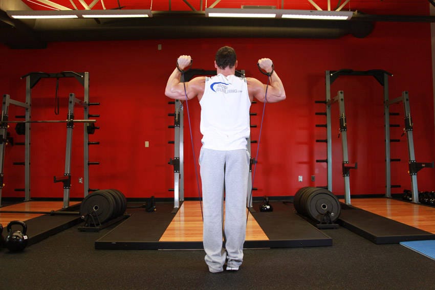Shoulder Press - With Bands - Step 0