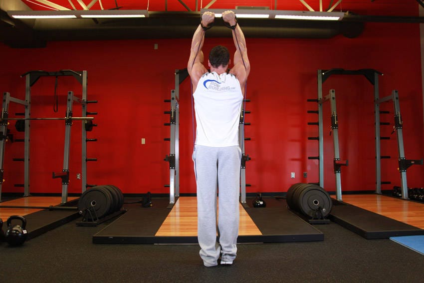 Shoulder Press - With Bands - Step 1