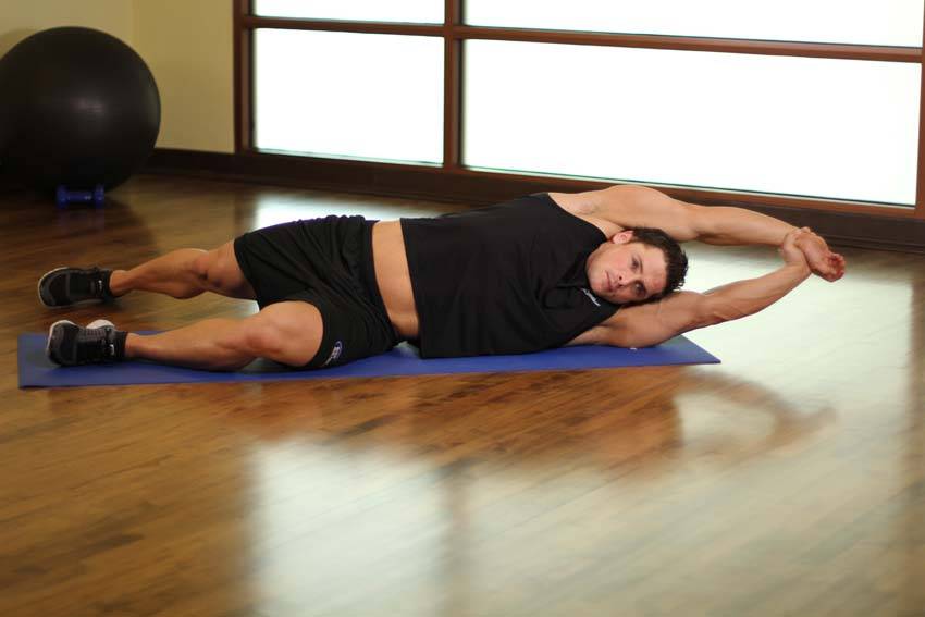 Side-Lying Floor Stretch - Step 1