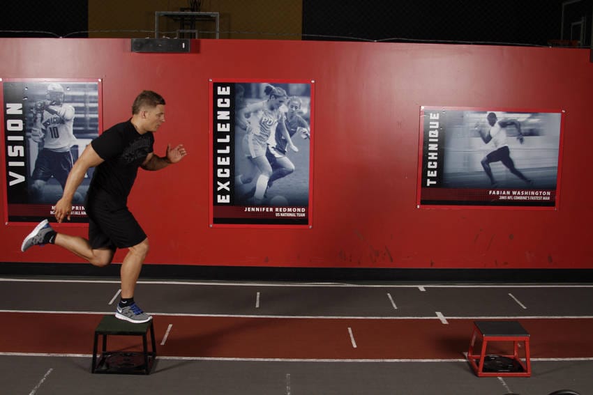 Single-Leg Stride Jump - Step 0