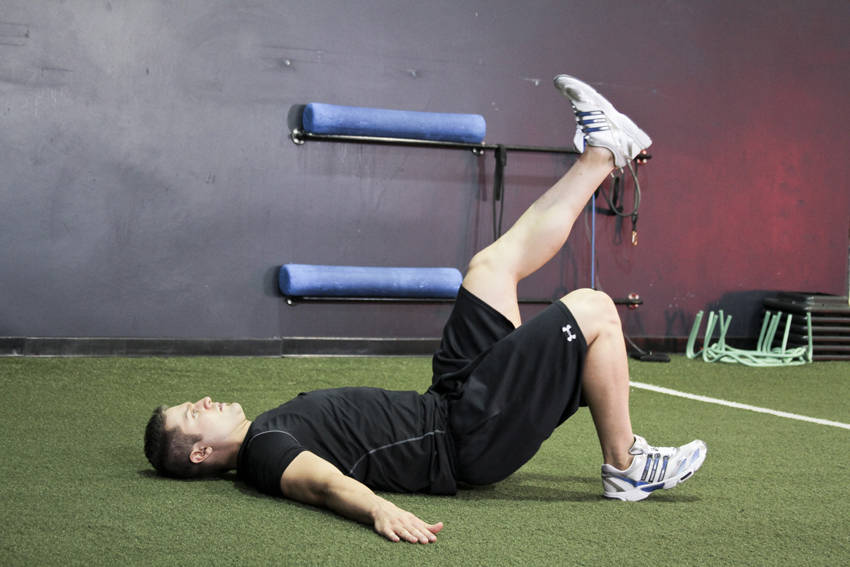 Single Leg Glute Bridge - Step 0
