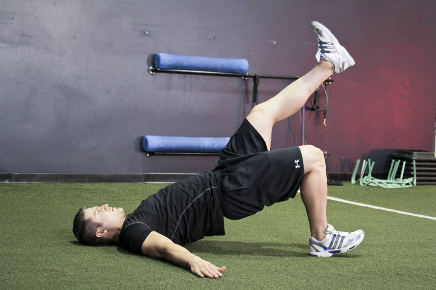 Single Leg Glute Bridge - Step 1