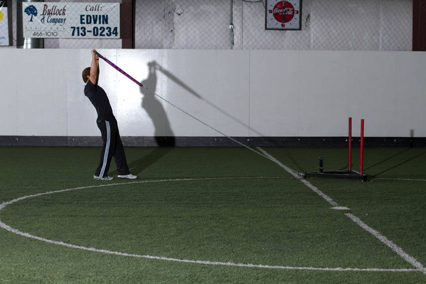 Sled Overhead Backward Walk - Step 0