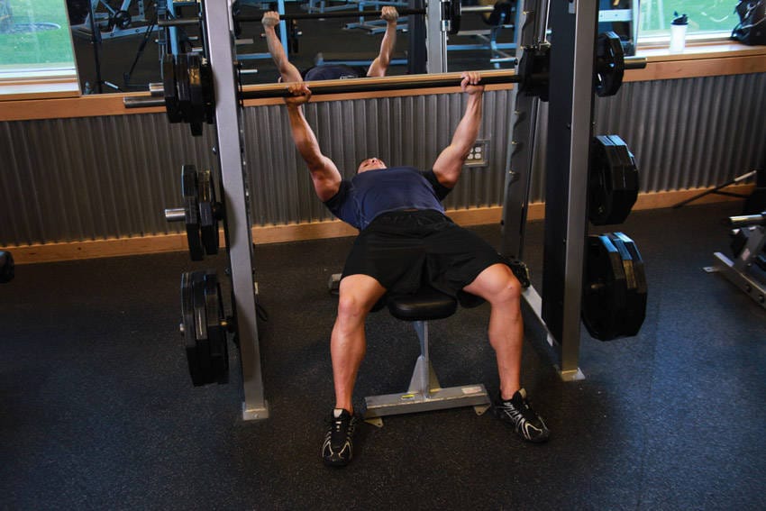 Smith Machine Bench Press - Step 1