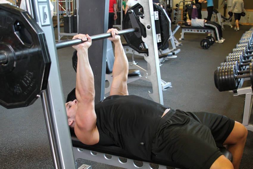 Smith Machine Close-Grip Bench Press - Step 1