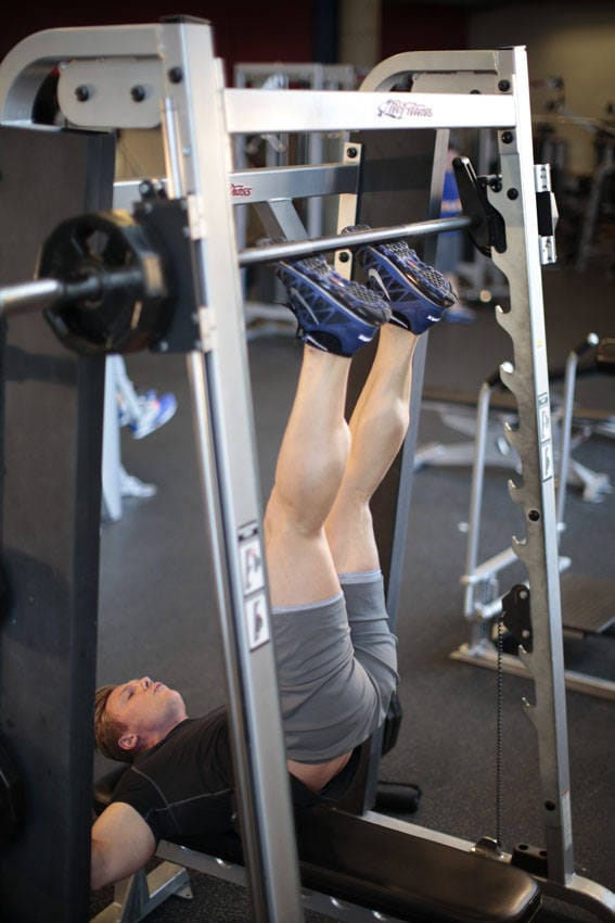 Smith Machine Hip Raise - Step 1