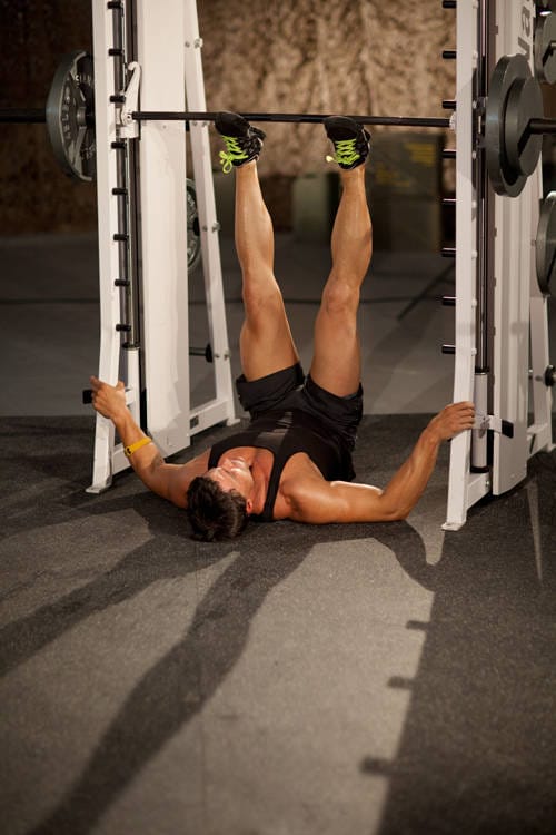 Smith Machine Leg Press - Step 0