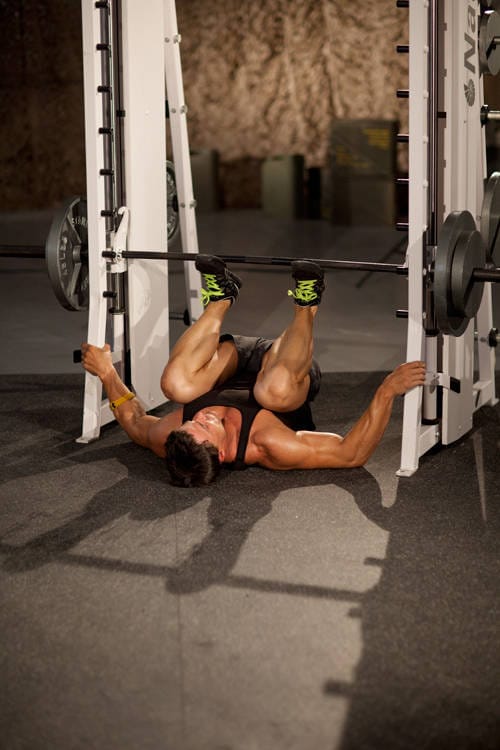 Smith Machine Leg Press - Step 1