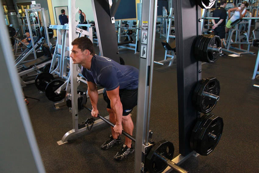 Smith Machine Stiff-Legged Deadlift - Step 0