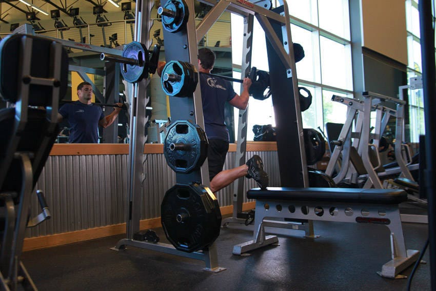 Smith Single-Leg Split Squat - Step 0