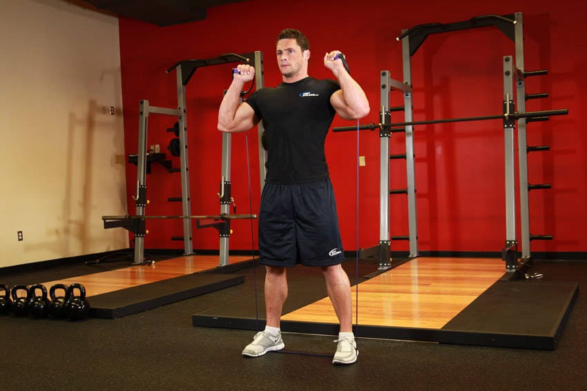 Squats - With Bands - Step 0
