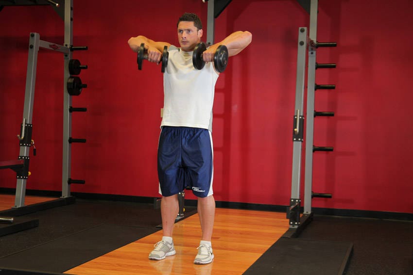 Standing Dumbbell Upright Row - Step 0