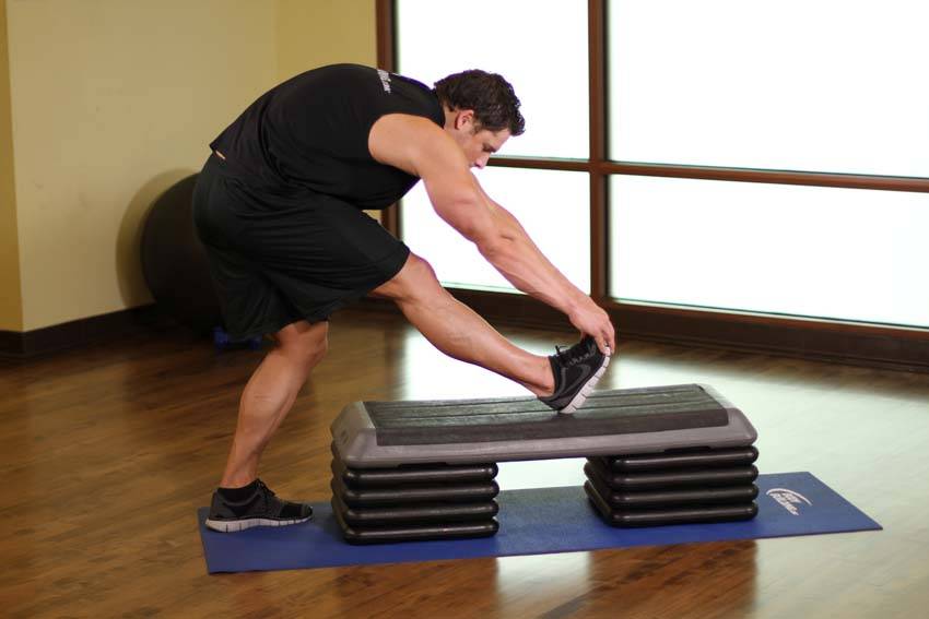 Standing Gastrocnemius Calf Stretch - Step 1