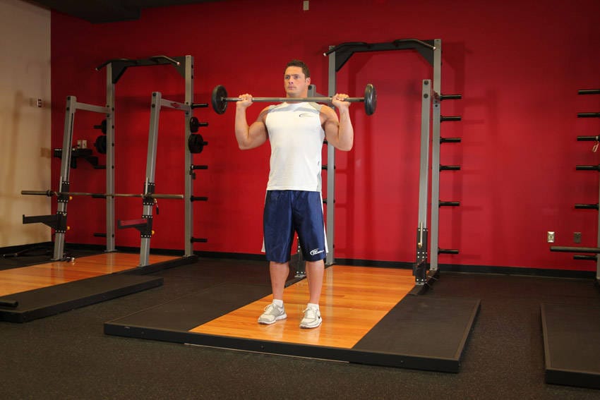 Standing Military Press - Step 0