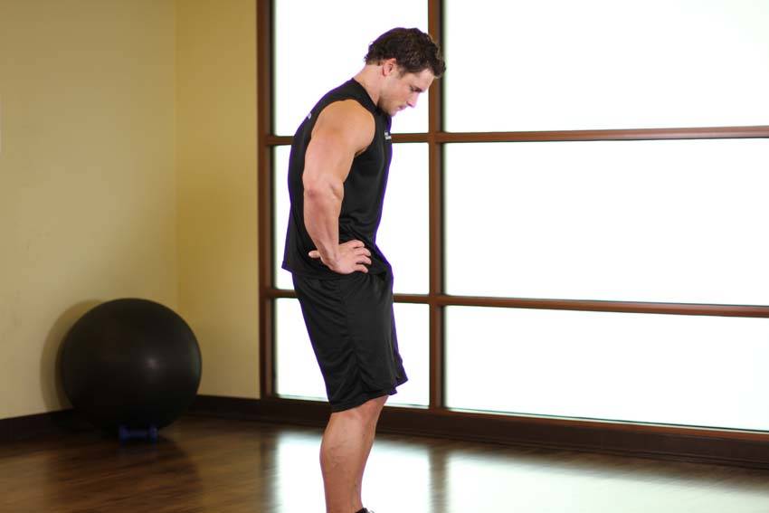 Standing Pelvic Tilt - Step 1