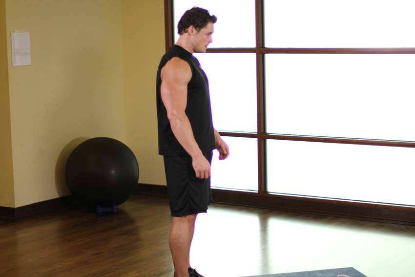 Standing Toe Touches - Step 0