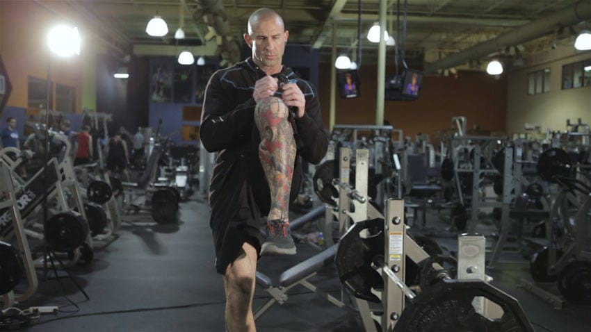Step-up with Knee Raise - Step 1
