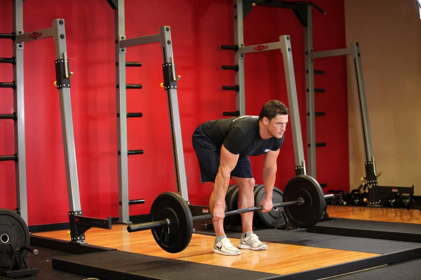 Stiff-Legged Barbell Deadlift - Step 0