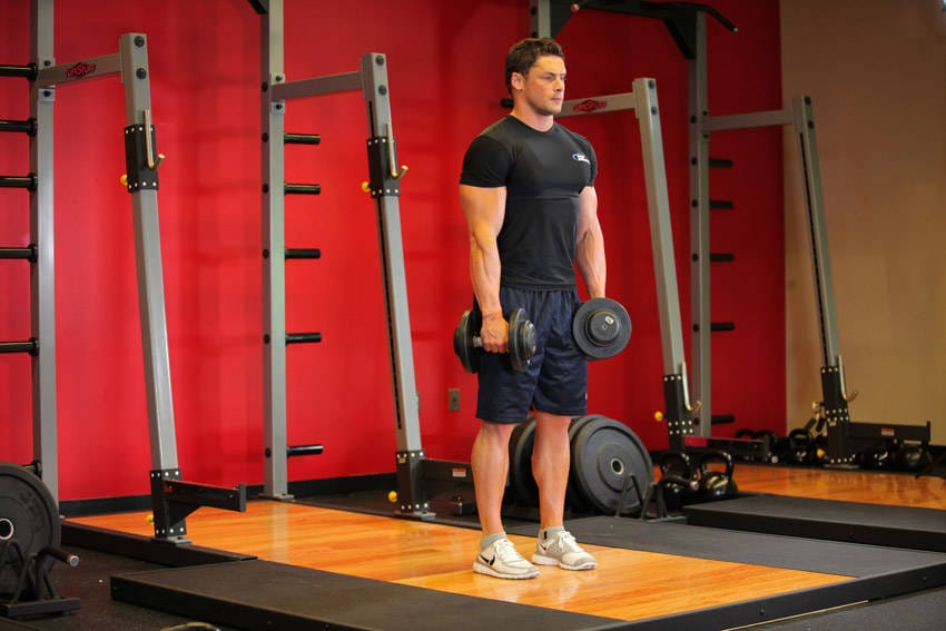 Stiff-Legged Dumbbell Deadlift - Step 0