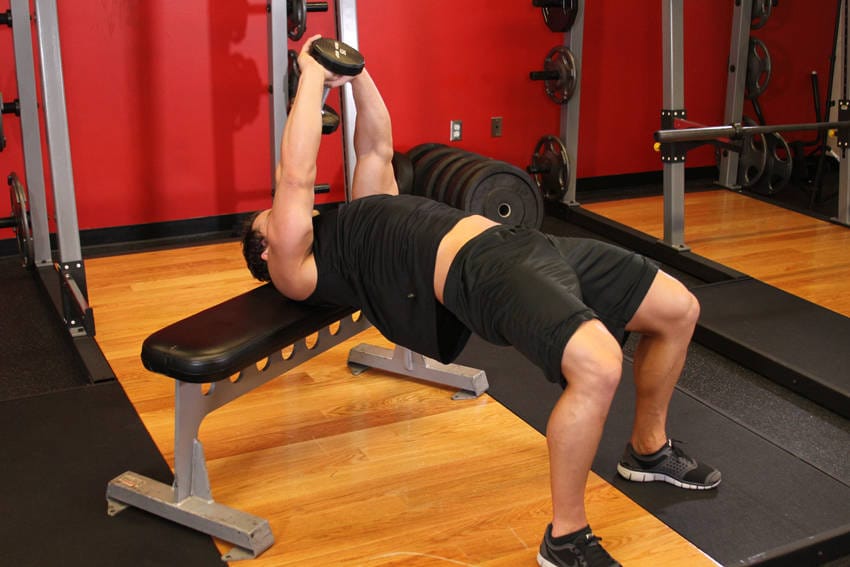 Straight-Arm Dumbbell Pullover - Step 0