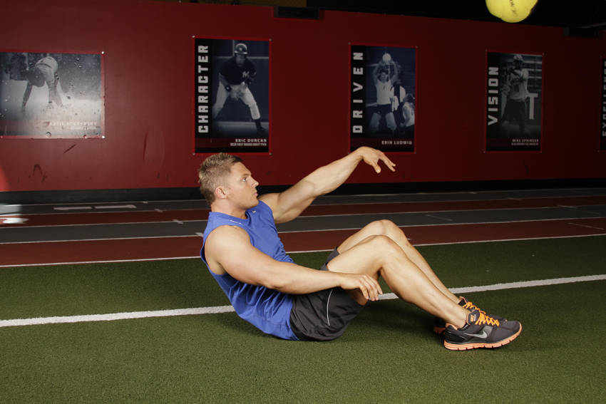 Supine One-Arm Overhead Throw - Step 1