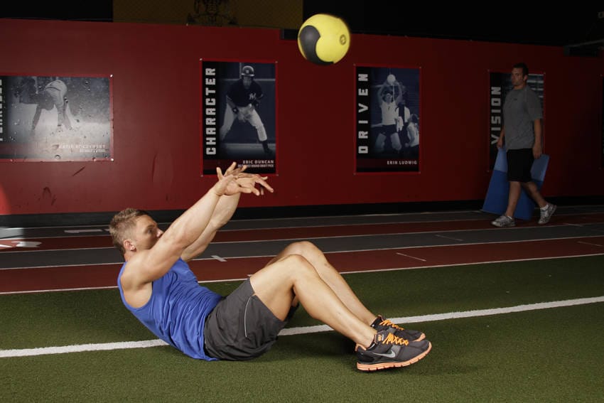 Supine Two-Arm Overhead Throw - Step 1