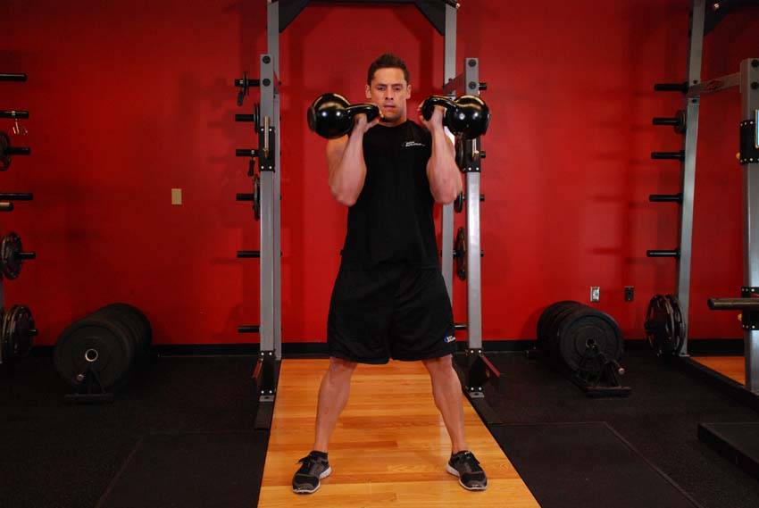 Two-Arm Kettlebell Clean - Step 1