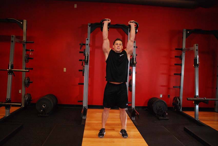 Two-Arm Kettlebell Jerk - Step 1