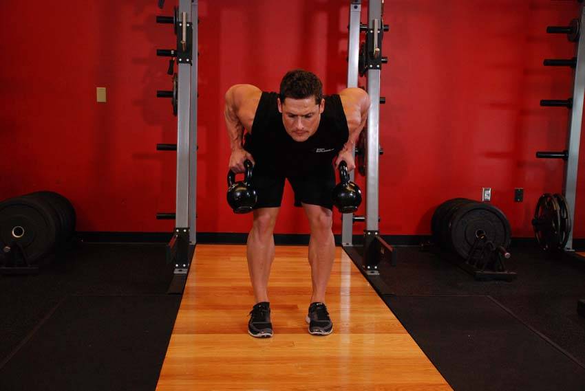 Two-Arm Kettlebell Row - Step 1