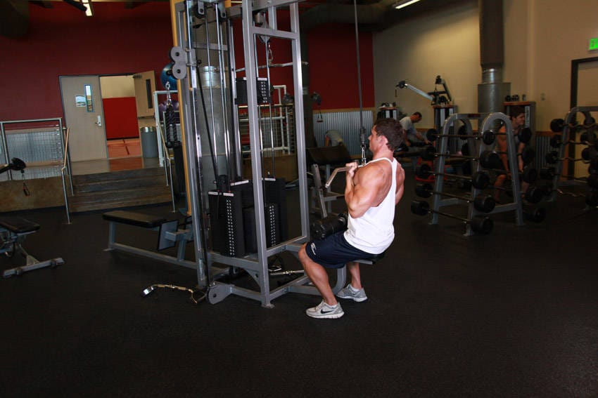 Underhand Cable Pulldowns - Step 1