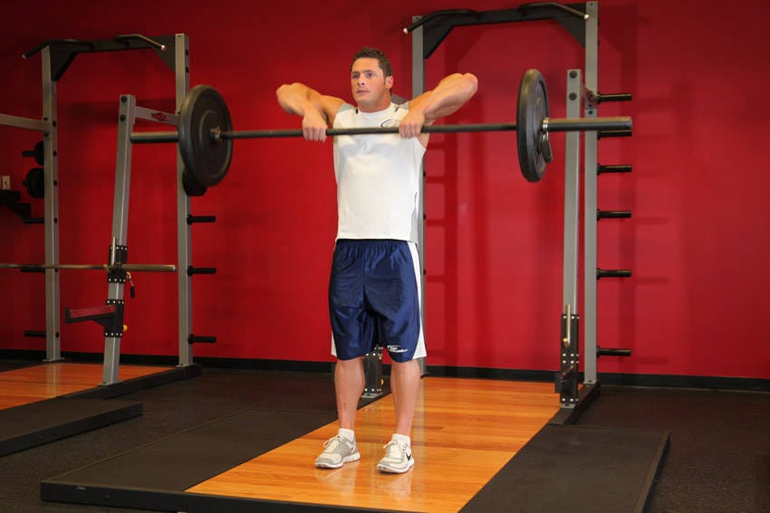 Upright Barbell Row - Step 0