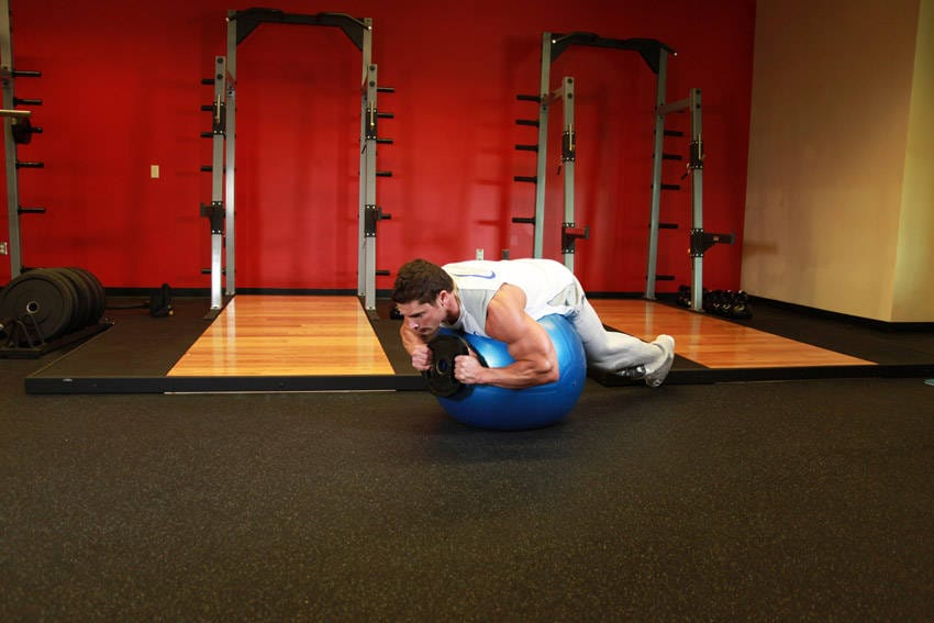 Weighted Ball Hyperextension - Step 0