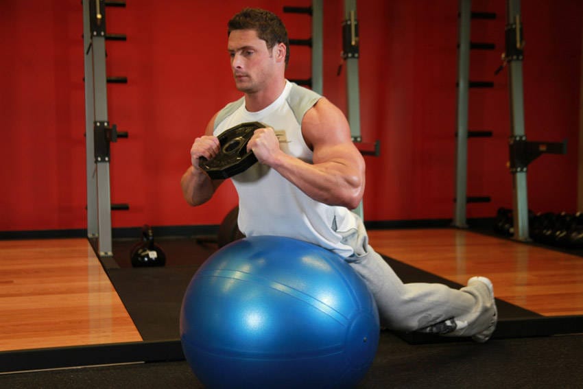 Weighted Ball Hyperextension - Step 1