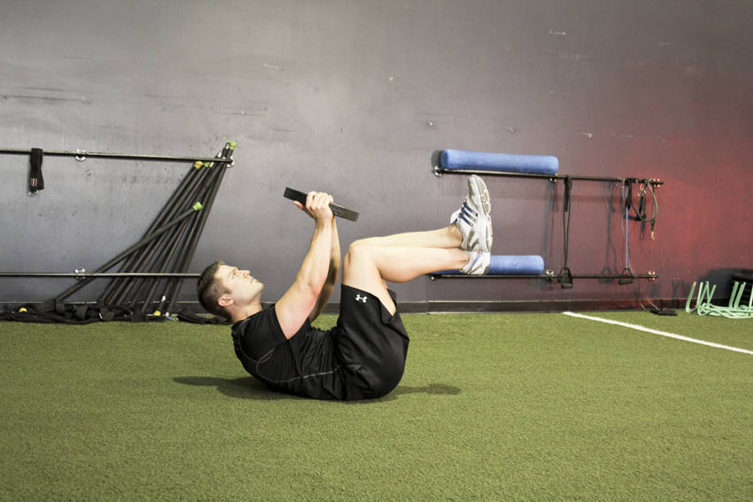 Weighted Crunches - Step 1