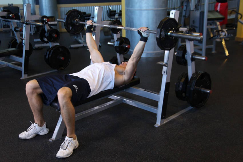 Wide-Grip Barbell Bench Press - Step 0