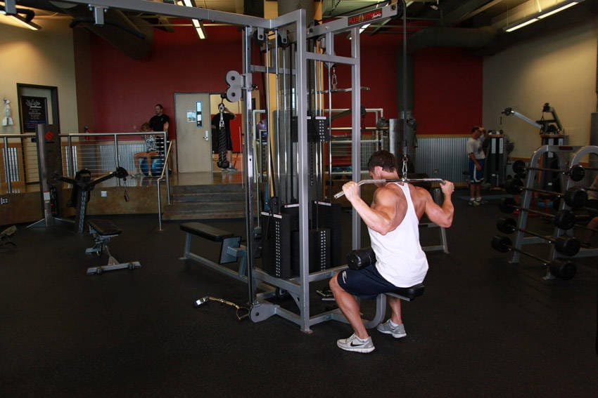 Wide-Grip Pulldown Behind The Neck - Step 0